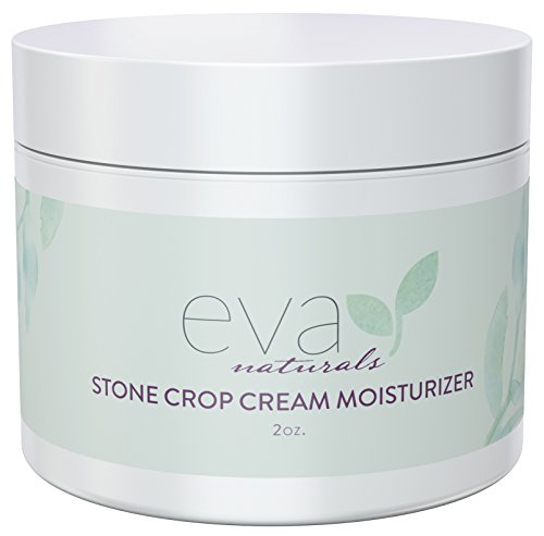 Stone Crop Cream Moisturizer by Eva Naturals (2 oz) - Natural Skin Lightening Cream and Age Spot Treatment - Helps Reduce Pigmentation and Dark Spots on Skin - With CoQ10, Lemongrass and B Vitamins