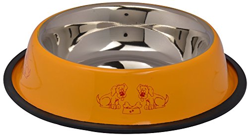 eNGe Pets Plain Dog Bowl (Yellow, 64 oz, 1.80 L)