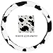 White CowAnimal Print Safari Wild Series Car Truck SUV Elastic Scrunchie Steering Wheel Cover