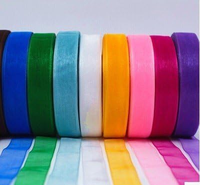 Rikirit Ribbons - 10 Rolls of 10 Colors, Total 100 mtr for Gift Wrapping, Flower Making, Art and Craft, Sewing, Bow Making