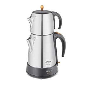 Arzum Cayci Klasik Tea Machine, roestvrij staal, mat INOX