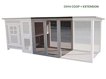 Feelgooduk Extension Run For Large Chicken Coop Hen House Poultry Ark Home Nest Run Coup White Run For Ch14