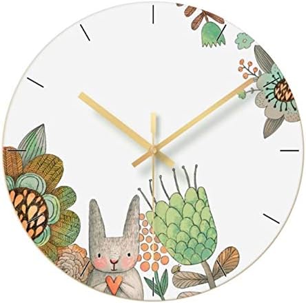 Amazon Co Jp 少しリス新鮮な漫画三次元アート壁時計寝室のリビングルームスタジオモデルの壁の壁の柔らかい時計の壁時計 ホーム キッチン