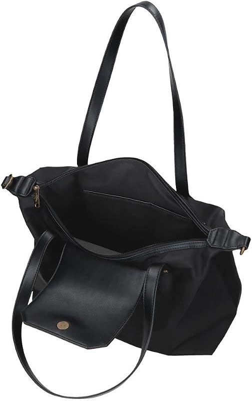 Leire Bolso Tote 15,6' Pulgadas Negro 29x26x14 cms Poliéster y PU 10,5L by Joumma Bags — foto 5 de 8