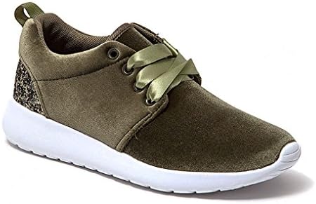 G.N.D Women Fashion Sneaker With Ribbon Laces #GR06-1 (8, Green)