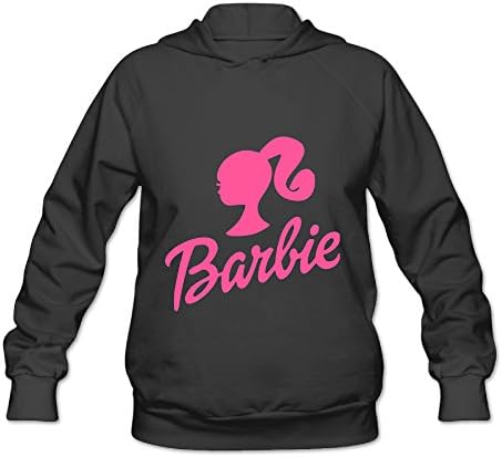 Barbie Famous Fashion Logo Design Fashion Long Sleeve Crazy Hooded Sweatshirt Women