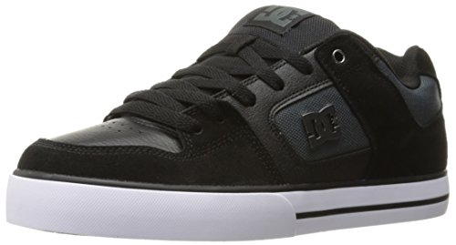 Dc men s pure se skateboarding shoe, black/dark grey, 1…
