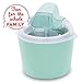 Dash Deluxe Ice Cream Frozen Yogurt & Sorbet Maker With Easy Ingredient Spout, Double-Walled Insulated Freezer Bowl & Free Recipes, 1 Quart - Aqua