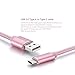 Type C Cable, Swiftrans 6.6 Ft (2M) Braided Sync & Charging Cable with Reversible Connector for New Macbook 12 inch, ChromeBook Pixel, Nexus 5X, Nexus 6P, Nokia N1 Tablet, OnePlus 2 (Rose gold)