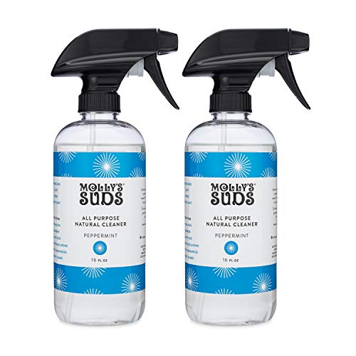 New Molly's Suds Natural All Purpose Cleaner, Multi Surface Household Spray, Peppermint Scent, 16 oz (2 Pack)