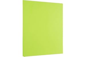 JAM PAPER Colored 24lb Paper - 8.5 x 11 - Ultra Lime Green - 50 Sheets/Pack