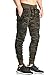 Ouber Men's Fitted Jogger Pants Gym Workout Running Sweatpants with Zipper Bottom (Camo,M)