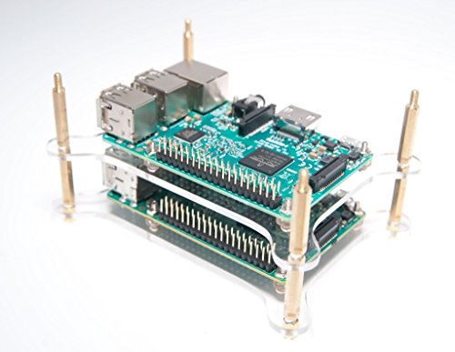 Raspberry-Pi-3-Four-4-Layer-Complete-Stackable-Dog-Bone-Case-Clear-Stack-Enclosure-Fits-Pi-3-2-3B-2B-B-A-B-A-by-Raspberry-Vine