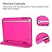 AVAWO Kids Case for iPad mini 1 2 3 - Light Weight Shock Proof Handle Stand Kids for iPad mini, iPad mini 3rd Generation, iPad mini 2 with Retina Display - Rose