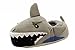 Stride Rite Boy's Lighted Mouth Shark Slipper, Grey, 9/10