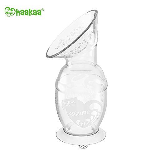 Haakaa 4oz/100ml Silicone Breast Pump with Suction Base 100% Food Grade Silicone BPA PVC and Phthalate Free