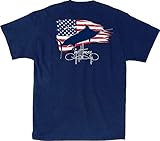 Guy Harvey Patriot T-Shirt - Navy Blue - 2XL