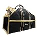 Grillinator Ultimate Firewood Log Carrier: Back Saving Design with Ultra Premium Canvas (Black)