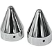 LA Choppers Chrome Spike Axle Caps LA-7811-00