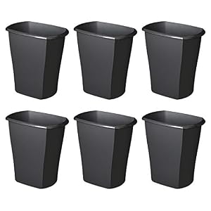 Image of STERILITE, 3 Gal./11.4 L Rectangular Wastebasket, Case of 6