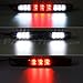 Partsam Replacement For Silverado 2007-2013 Silverado/Sierra 1500 2500 3500 2014 Classic Model Red/White LED Smoke Lens High Mount 3rd Third Brake Light Cargo Tail Lamp