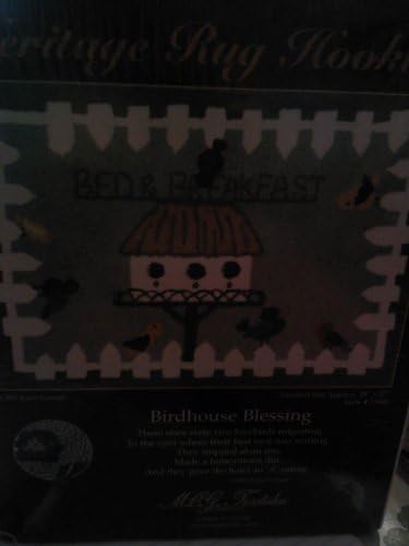 Heritage Rug Hooking 'Birdhouse Blessings' 20x27'