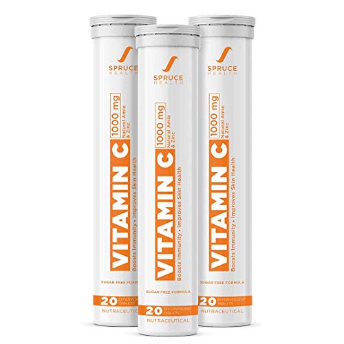 Spruce Health Vitamin C with Zinc 1000mg Effervescent Tablet | Immunity Booster with Spruce Health Vitamin C with Zinc 1000mg Effervescent Tablet | Immunity Booster with