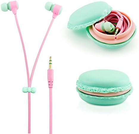 Cute 3.5mm in Ear Earphones Earbuds Headset with Earphone Organizer Box Case for Iphone,for Samsung,for Mp3 Ipod Pc Music - Blue