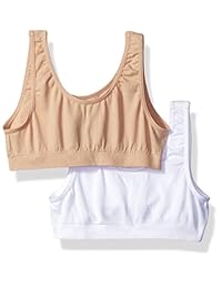 Santoni Fruit of the Loom Big Girls - Sujetador deportivo (2 unidades)