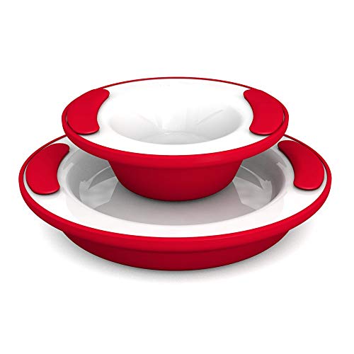 Set Plate and Bowl Red