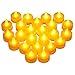 Victsing 24 Pack LED Tea Lights - Warm Yellow Battery Operated flameless candles Realistic Unscented LED Candles - For Parties,Votives, Tealight Holders, Diwali, Halloween, Christmas Decoration