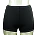 COCOSHIP Black Plus Size Women's Boy-Leg Solid Bikini Bottom Front Lined Boy Short 18(FBA)