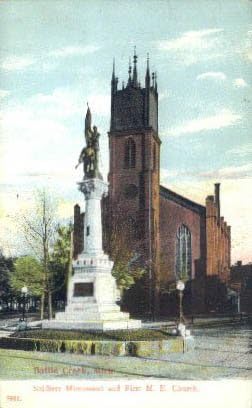 Battle Creek, Michigan Postcard at Amazon's Entertainment Collectibles