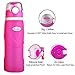 Kemier Collapsible Silicone Water Bottles-750ML,Medical Grade,BPA Free.Can Roll Up,26oz,Leak Proof Foldable Sports & Outdoor Water Bottles (Pink)