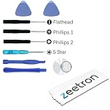 Zeetron Tools for the iPhone for 3g,3gs,4,4s,5,5s 9p Tool Kit (5 Star, 2x Pentalobe Screw Driver, Flathead Screw Driver, & Pry Tools)