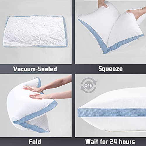 Mislili Pillows, Standard Size Pillows for Sleeping, 2 Pack Pillows for