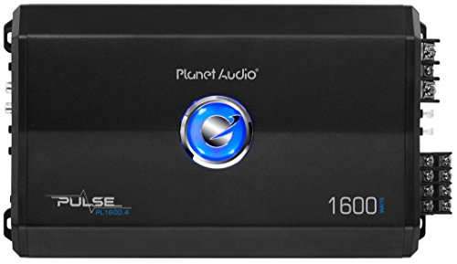 Planet Audio PL1600.4 Pulse 1600 Watt, 4 Channel, 2 to 8 Ohm Stable, Class A/B, Full Range, Bridgeable, MOSFET Car Amplifier, Remote Subwoofer Control