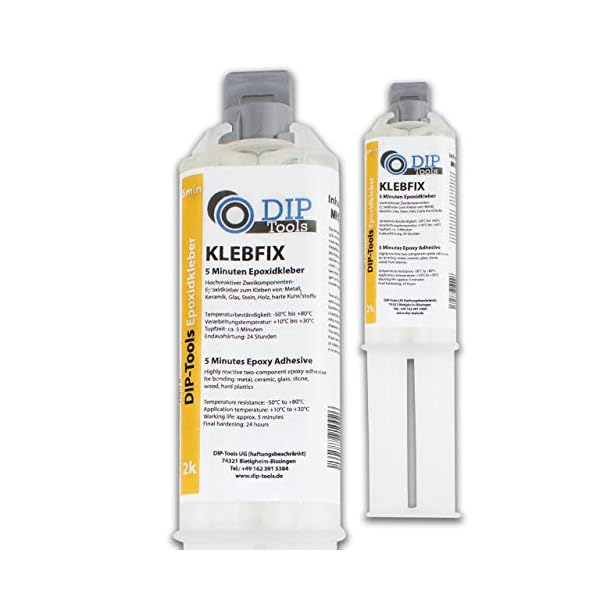 DIP-Tools Wiederverschließbarer Epoxidharz 2k Kleber - 2 Komponenten Kleber, Epoxidharz mit Härter, Epoxy Resin…