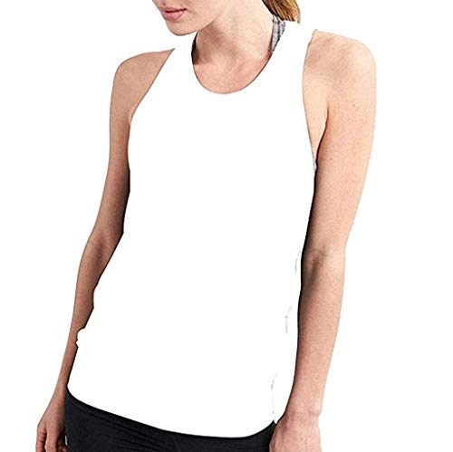 image for ASERTYL Women's Sleeveless Scoop Neck Flowy Loose Fit Racerback Tank T