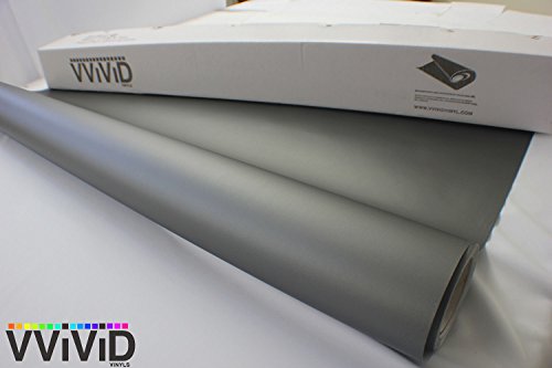 VviViD XPO Matte Gunmetal 17.75in x 60in Vinyl Wrap Roll with Air Release Technology