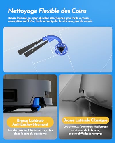 X9 Pro Omni Accessories for Ecovacs Deebot X9 Pro Omni / X11 Pro Omn, 1 Main Brush, 3 Roller Brush, 6 Dust Bags, 6 Side Brushes, 4 Filters, Cleaning Brush