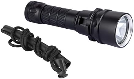 Adjustable CREE XM-L2 LED Flashlight Torch,Scuba Diving Underwater Waterproof 100M Deep ,1 18650 Batteries Included, Super Bright Flashlights
