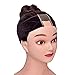 Wig Grip Band Women Gex Lace Wig Grip Headband Non Slip Breathable Thin Adjustable Velvet Comfort Set Head Hair Band Wig Scarf Hat Grip Band with 1 Wig Cap (Brown)