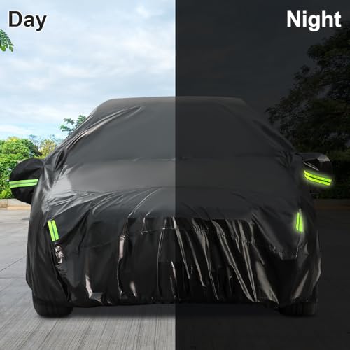 Sailnovo Outdoor Car Cover 7 Layers Car Cover for Toyota Outdoor UV Protection with Zip, Universal Fit (530 x 198 x 120 cm)