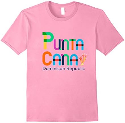 Mens Punta Cana Dominican Republic Souvenir T shirt Small Pink