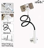 Dagou, Gooseneck Flexible Long Arms Cell Phone Clip Holder Stand with Sitck-on Car Mount for Iphone 6,6 Plus,5,4s,3gs,ipod,gps,pda,samsung Galaxy, Htc, Nokia, Lg, Blackberry Holder with Fully Function (Black)