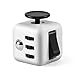 Focus Cube, Magicfly Fidget Cube For Anxiety Stress Relief Attention Focus Cube Toy For Adult Gift ADHD, White+black button