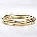 Ross-Simons Italian Flex Rolling Bangle With 14kt Yellow Gold