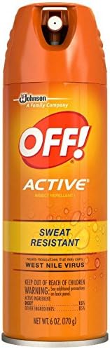 OFF! Active Insect Repellent, Sweat Resistant 6 oz ( Pack of 4)
