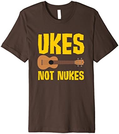 Men's Ukes Not Nukes T-Shirt 3XL Brown